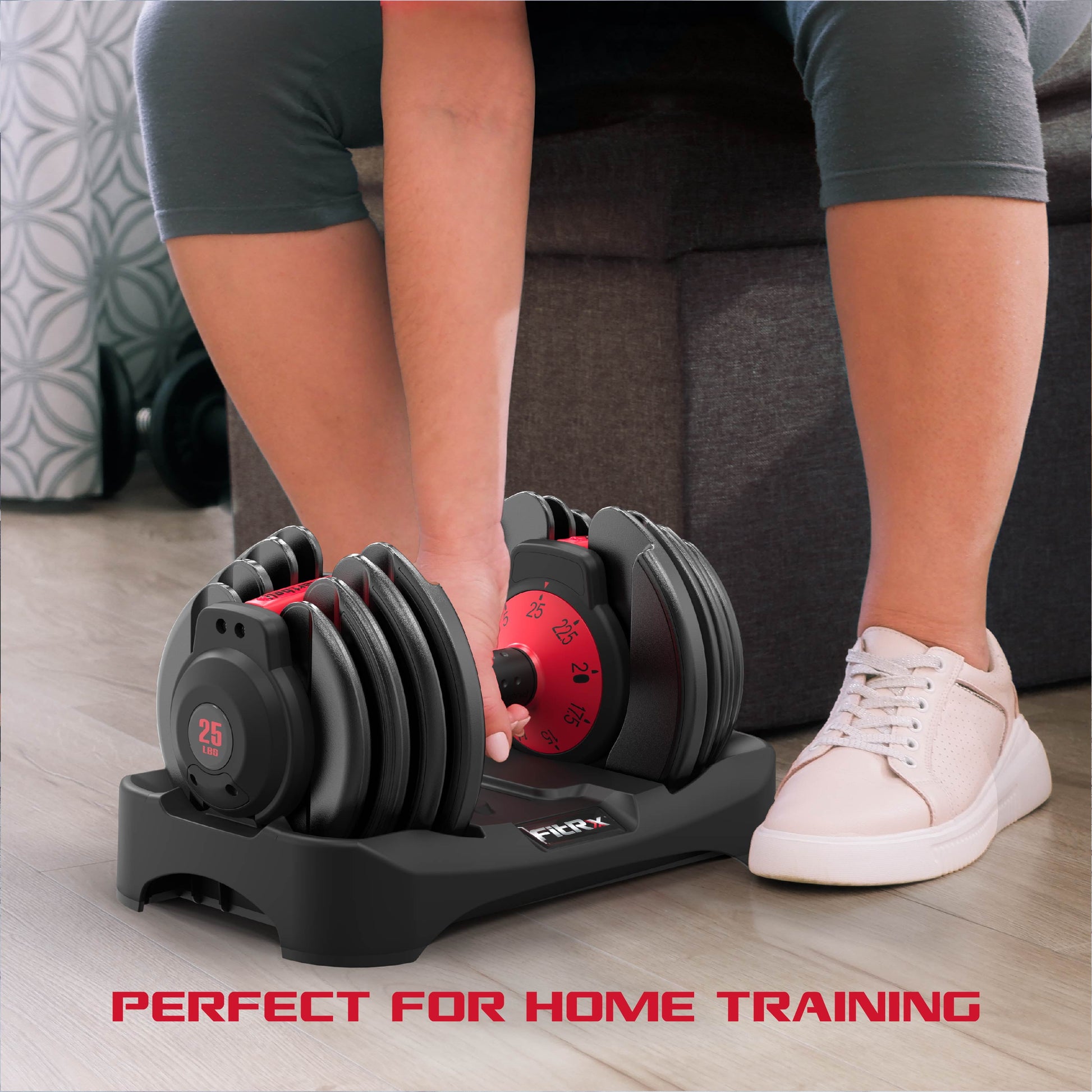 Adjustable Dumbbells, 25Lb Smartbell Dumbbell Set with 9-In-1 Quick-Select Weights, 2.5Lb Increments for Home Gym